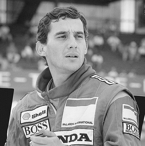 Porträt von Ayrton Senna