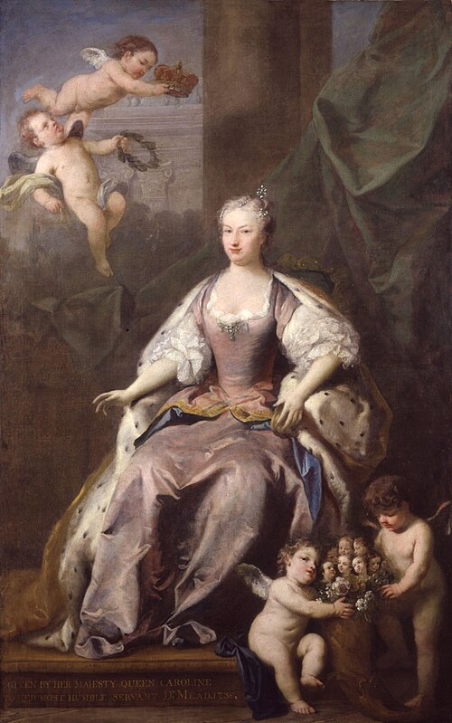 Porträt von Caroline von Brandenburg-Ansbach