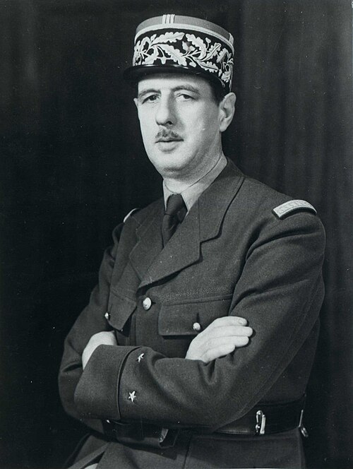 Porträt von Charles de Gaulle