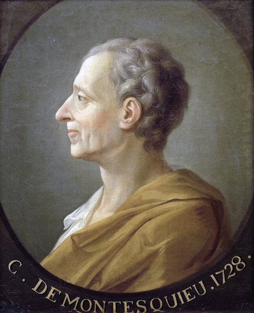 Porträt von Charles de Secondat, Baron de Montesquieu