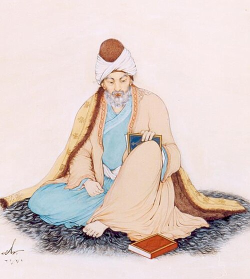 Porträt von Dschalal ad-Din ar-Rumi