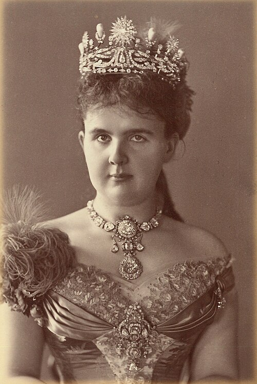 Porträt von Emma zu Waldeck und Pyrmont