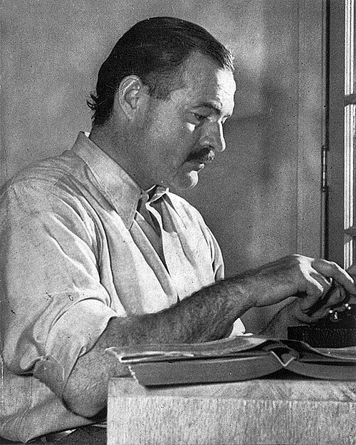 Porträt von Ernest Hemingway