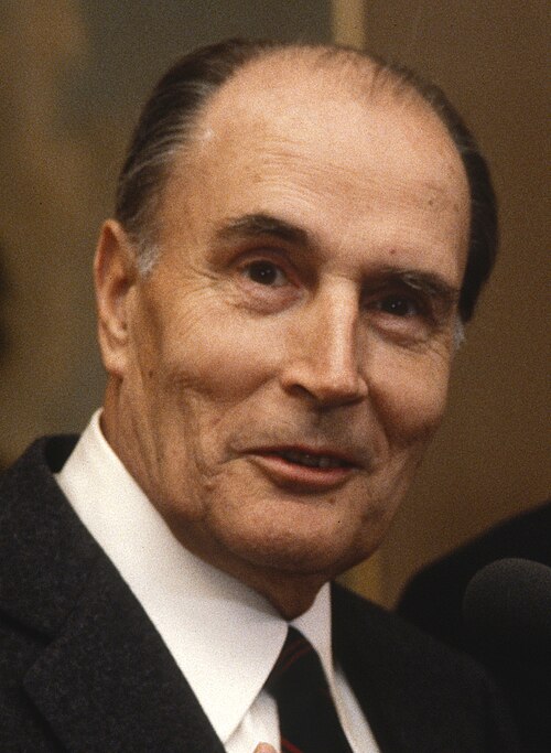 Porträt von François Mitterrand