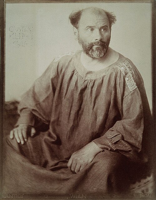 Porträt von Gustav Klimt