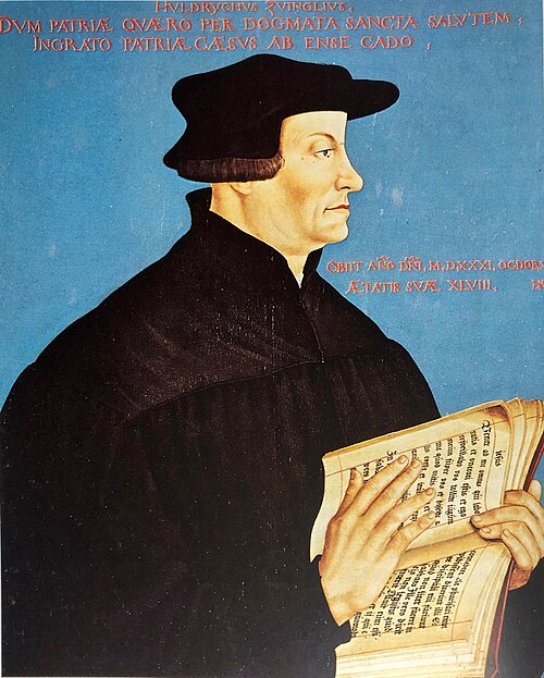 Porträt von Huldrych Zwingli