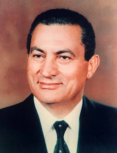 Porträt von Husni Mubarak