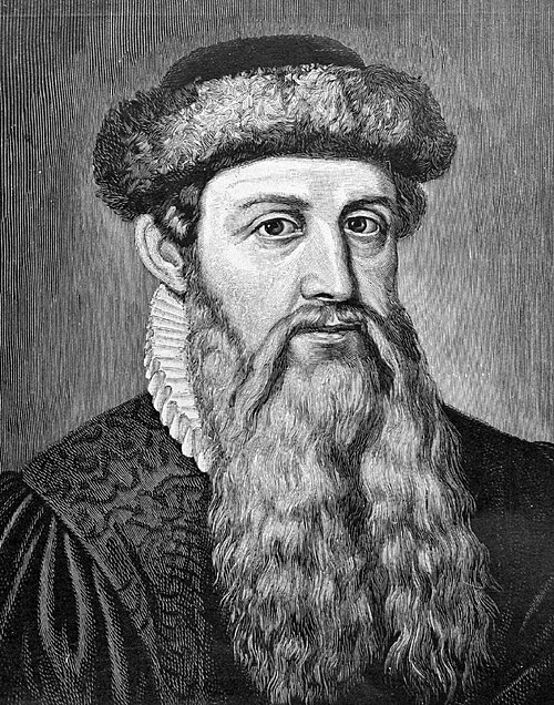 Porträt von Johannes Gutenberg