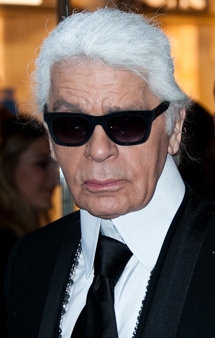 Porträt von Karl Lagerfeld