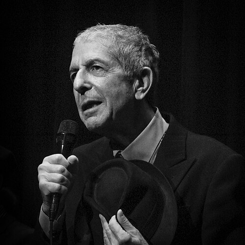 Porträt von Leonard Cohen