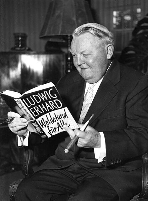 Porträt von Ludwig Erhard