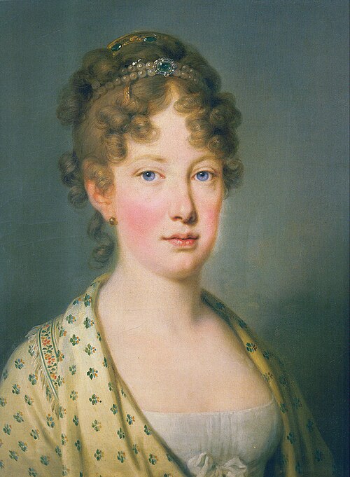 Porträt von Maria Leopoldine von Österreich