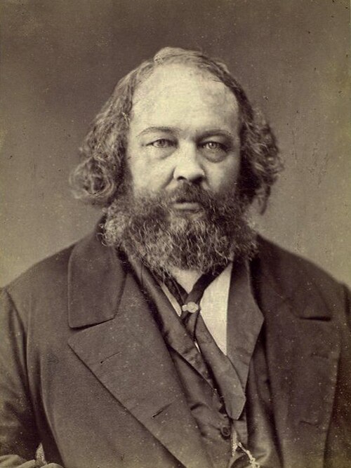 Porträt von Michail Alexandrowitsch Bakunin