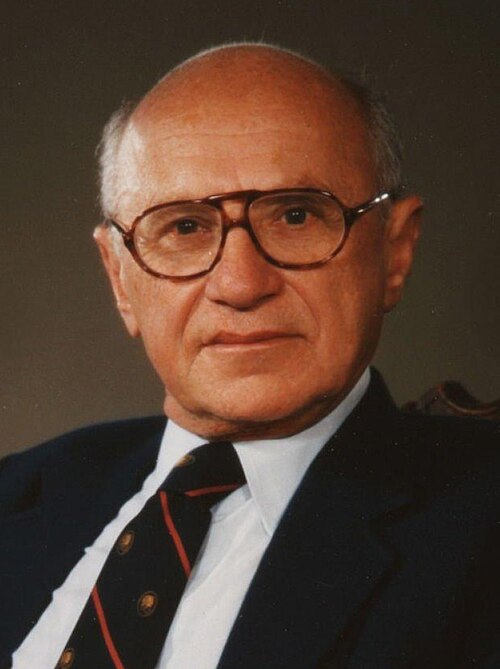 Porträt von Milton Friedman