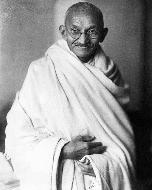 Porträt von Mohandas Karamchand Gandhi