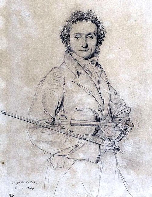 Porträt von Niccolò Paganini