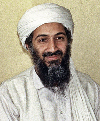 Porträt von Osama bin Laden