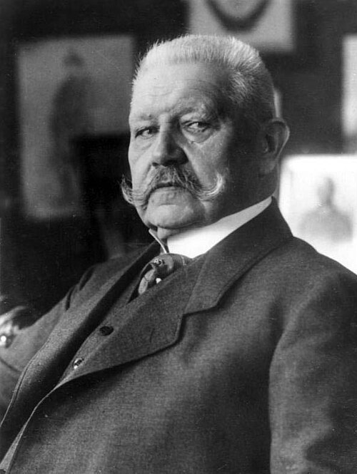 Porträt von Paul von Hindenburg