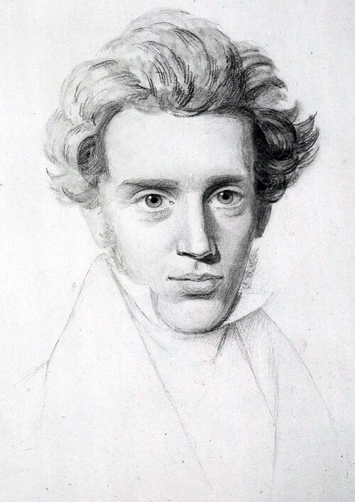 Porträt von Søren Kierkegaard