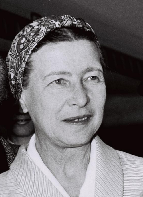 Porträt von Simone de Beauvoir