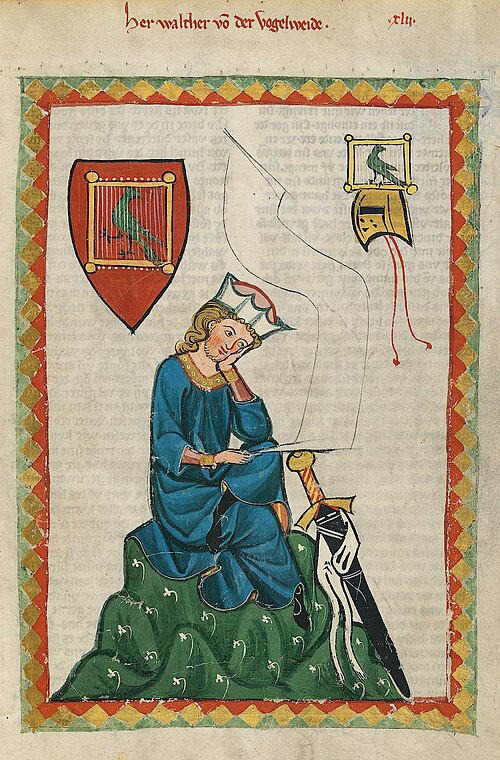 Porträt von Walther von der Vogelweide