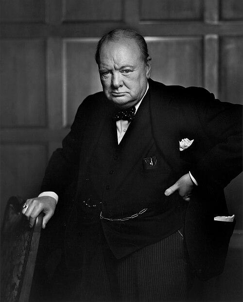 Porträt von Winston Churchill